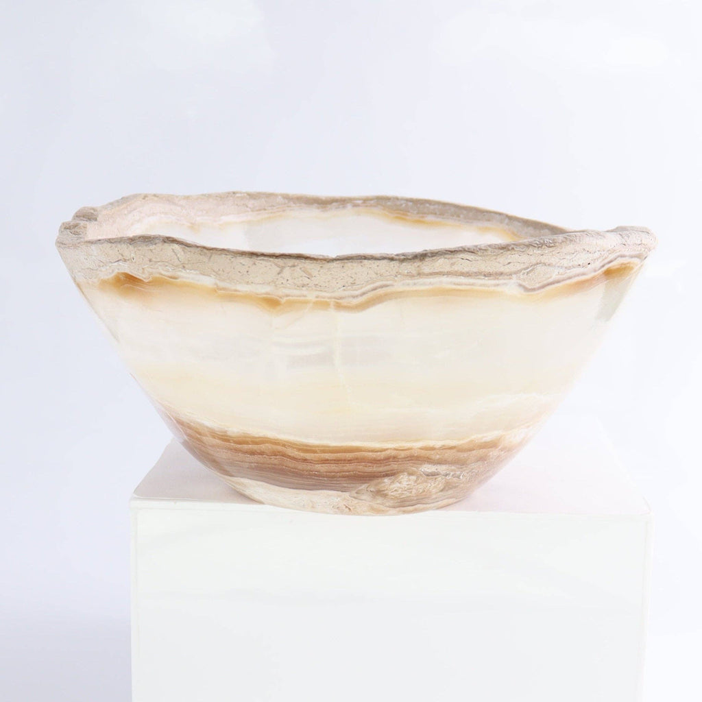 Mexican Onyx/Calcite Bowl 10"