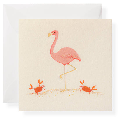 Pink Flamingo Individual Gift Enclosure - Greeting Cards by Carlyle Avenue