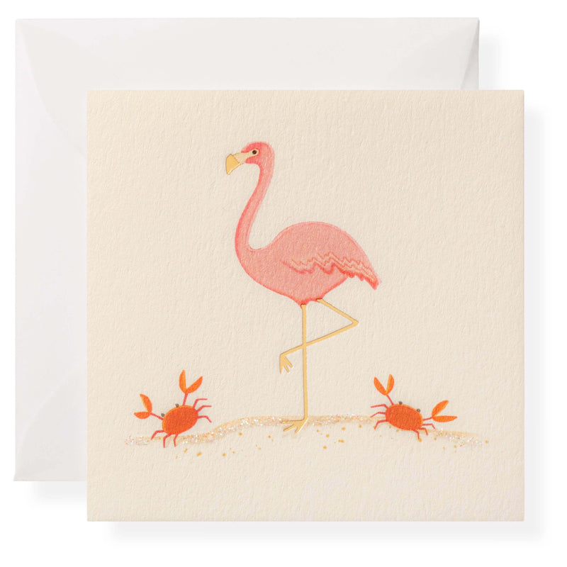 Pink Flamingo Individual Gift Enclosure - Greeting Cards by Carlyle Avenue
