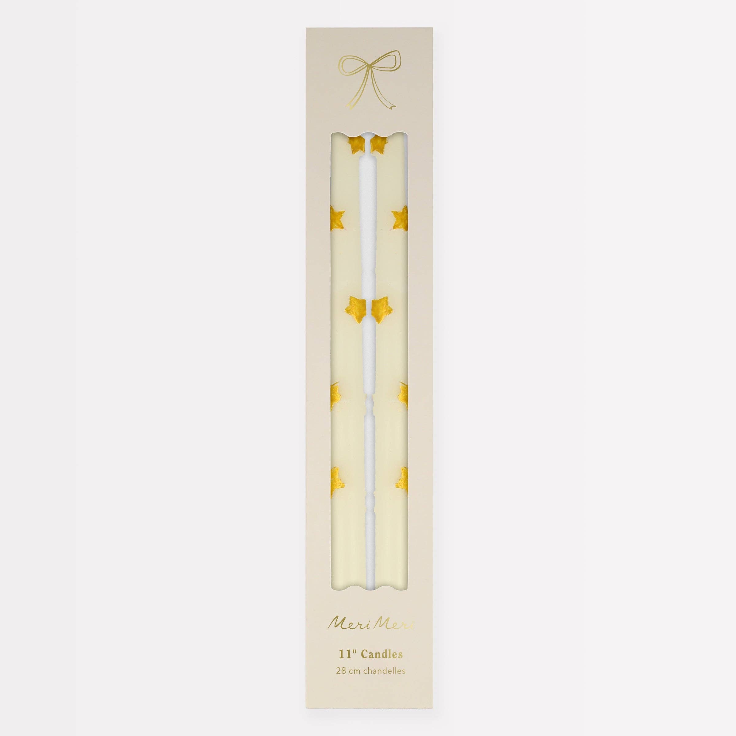 Gold Star Taper Candle - Thumbnail 4