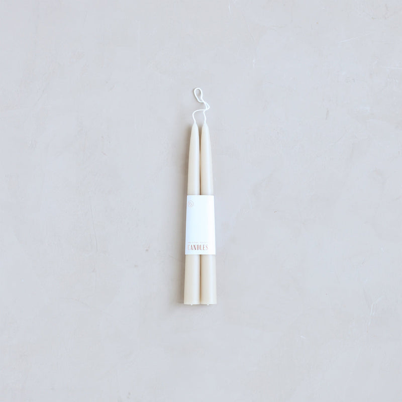 Pair of Taper Candles - Parchment - Candles by Carlyle Avenue