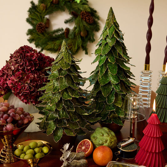 Natural Leaf Tree on Pot - Green