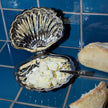 Cap Ferrat Fan Shell Lidded Bowl with Spoon