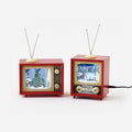 Animated Lit TV Scene, Set of 2 Assorted