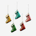 Ski Boot Ornament, Set of 5 Assorted