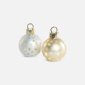 Tabletop Glass Ornament with LED - Snowflake Design - Small