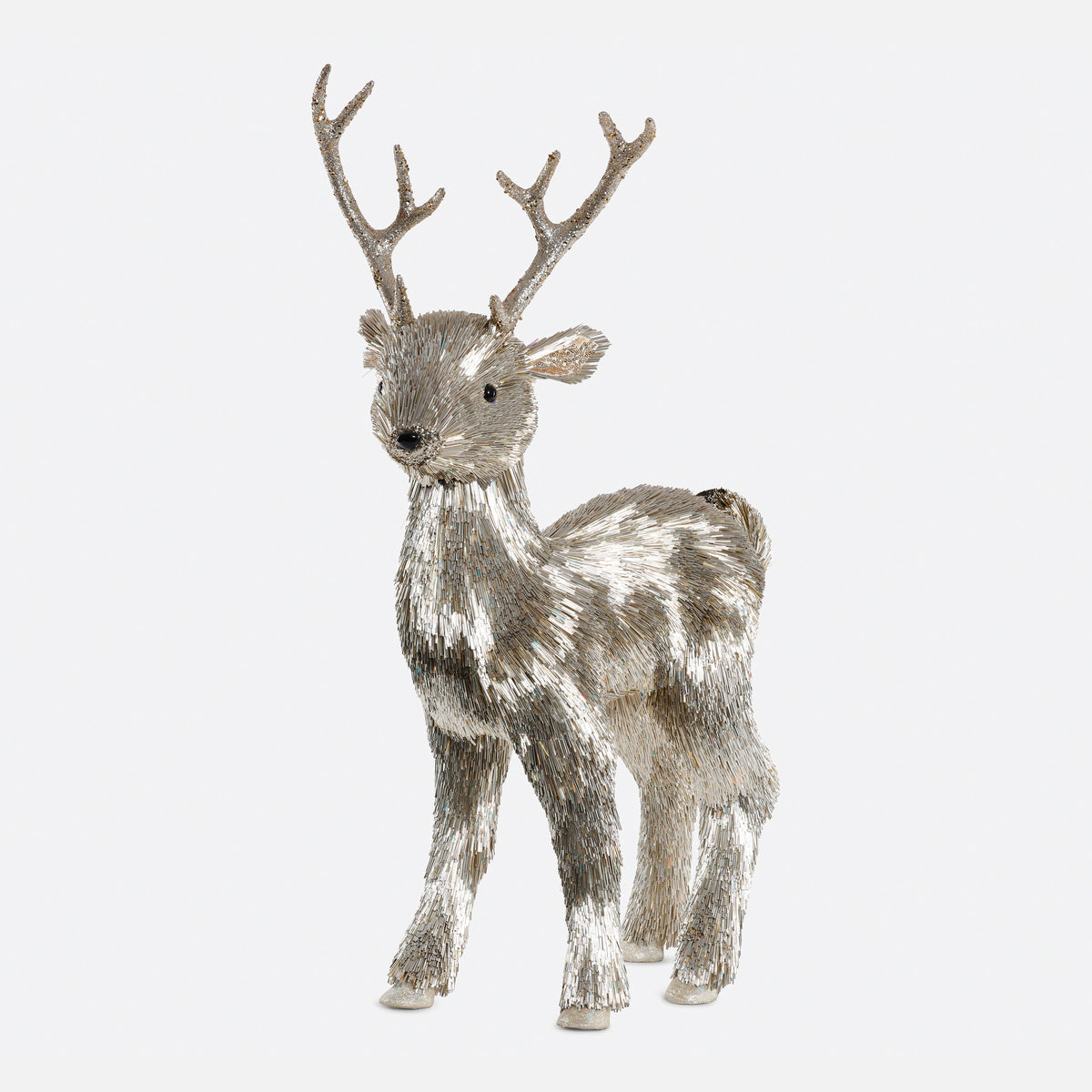 Festive Fiber Blend Standing Deer - Gold