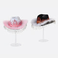 His & Hers Felt Cowboy Hats - Set of 2 Assorted