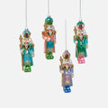 Pastel Nutcracker Glass Ornament, Set of 4 Assorted