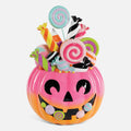 Pumpkin Candy Display, Pink & Orange