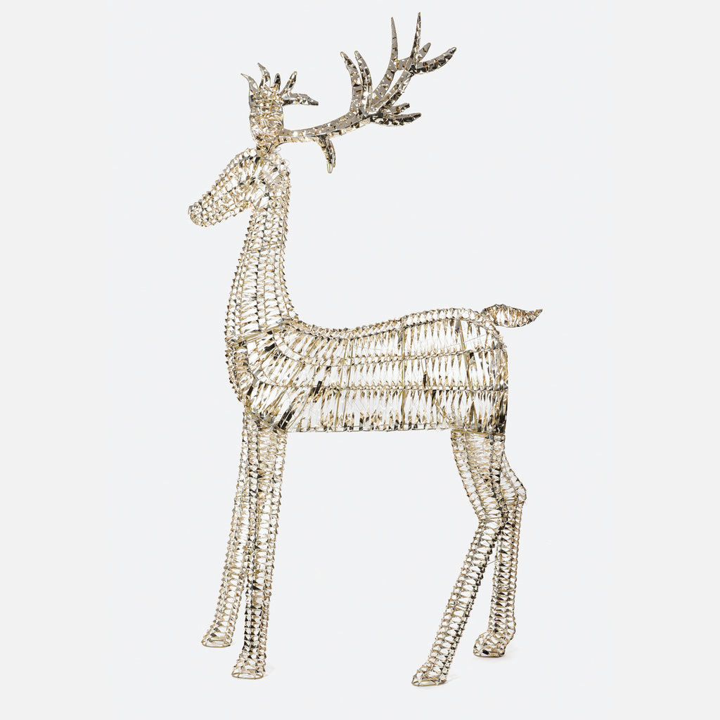 Wire Frame LED Standing Stag