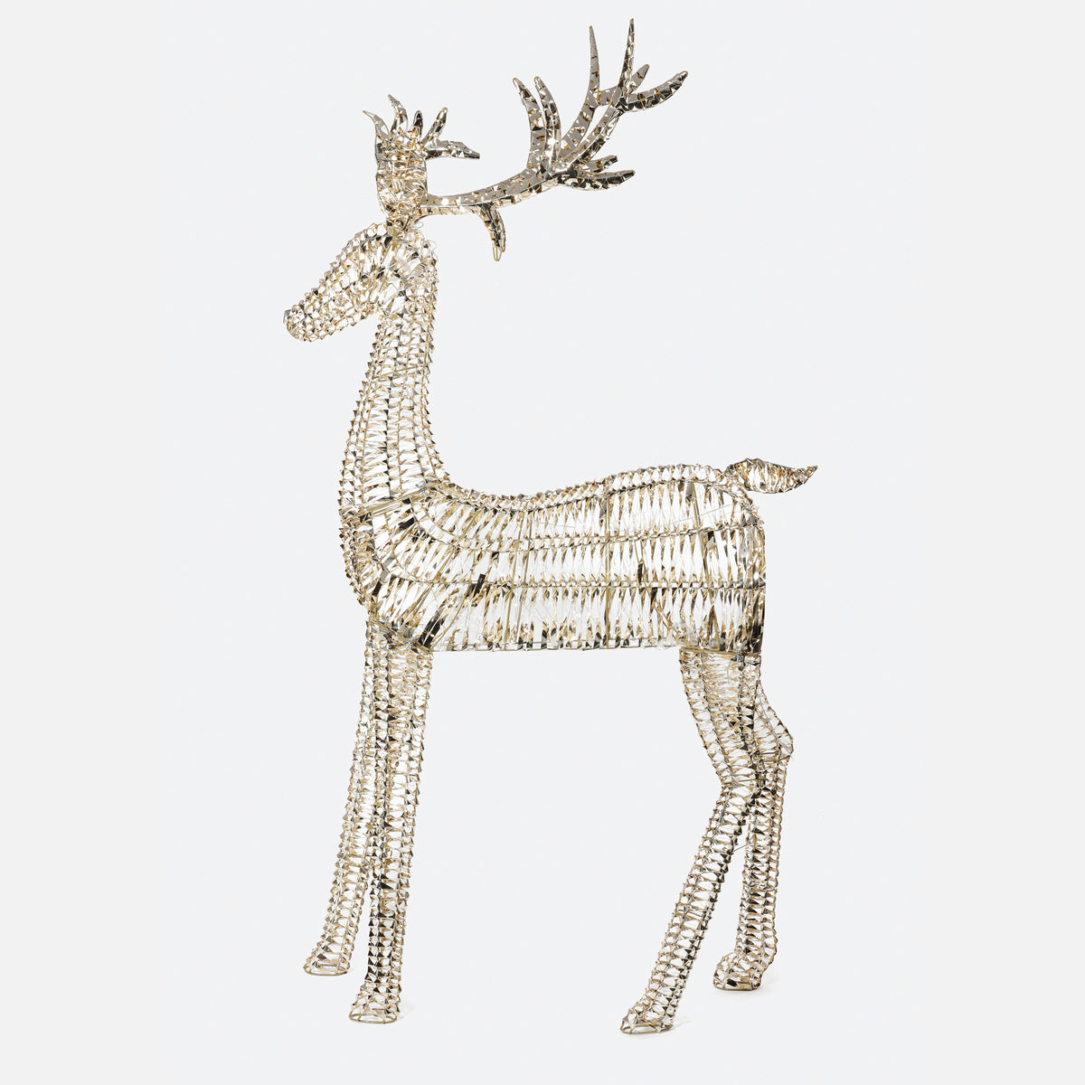 Wire Frame LED Standing Stag