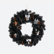 Halloween Wreath with Lighted Houses