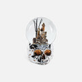 Haunted House Water Globe with Skull Base