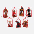 Dog on Ski Lift Wool Ornament, Set of 7 Assorted