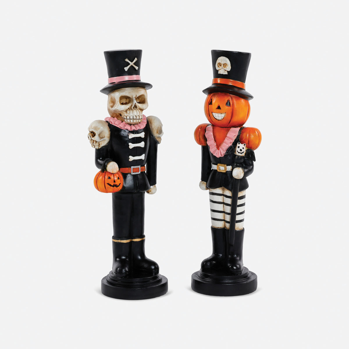 Pumpkin & Skeleton Soldiers - Set of 2 Assorted