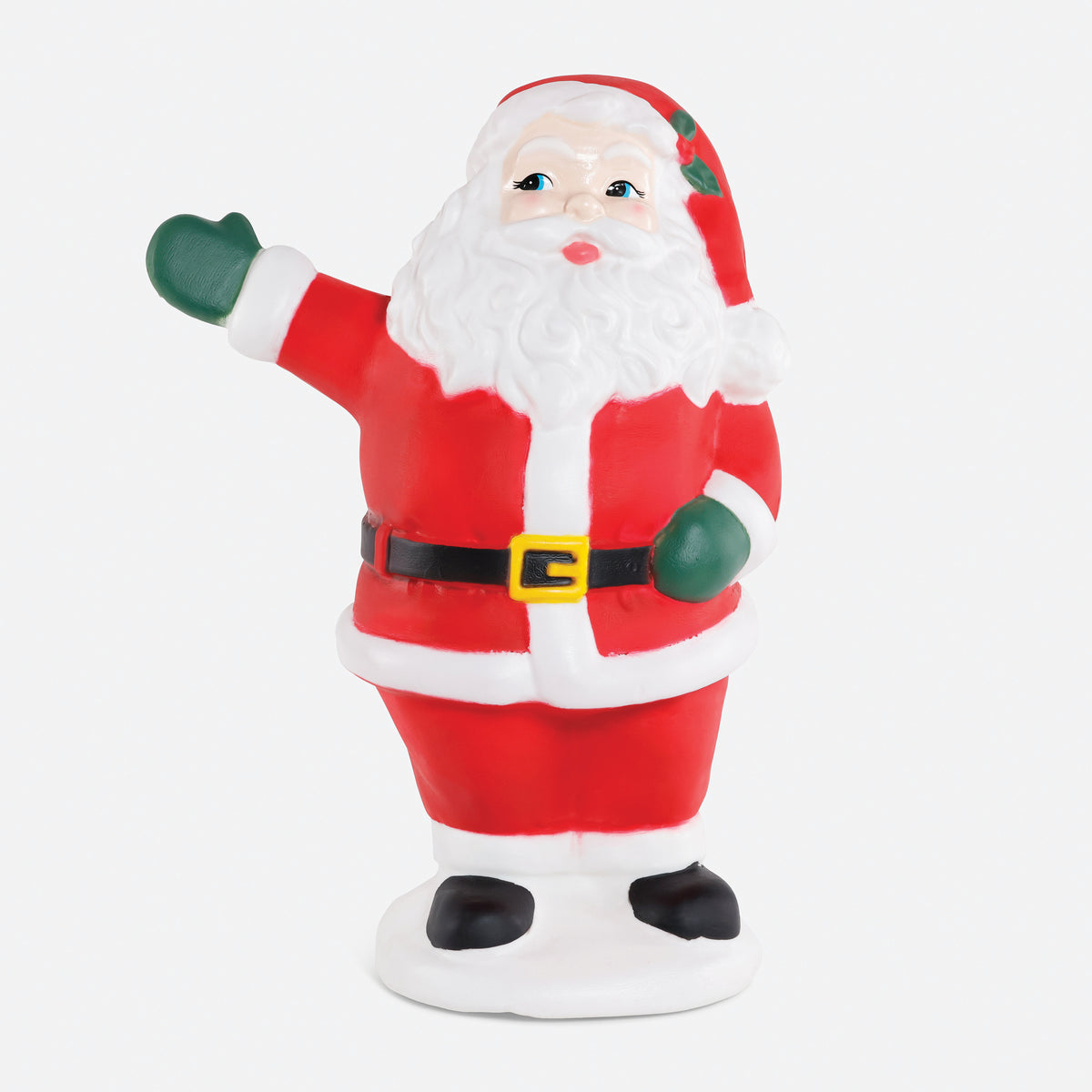 Traditional Lighted Santa Figurine