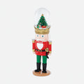 Nutcracker with Christmas Tree Water Globe