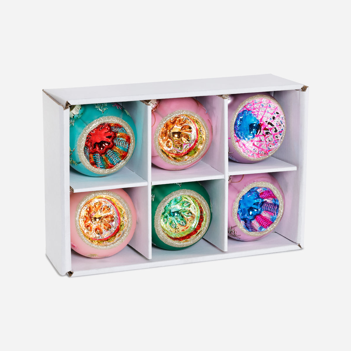 Reflector Ornaments, Boxed Set of 6