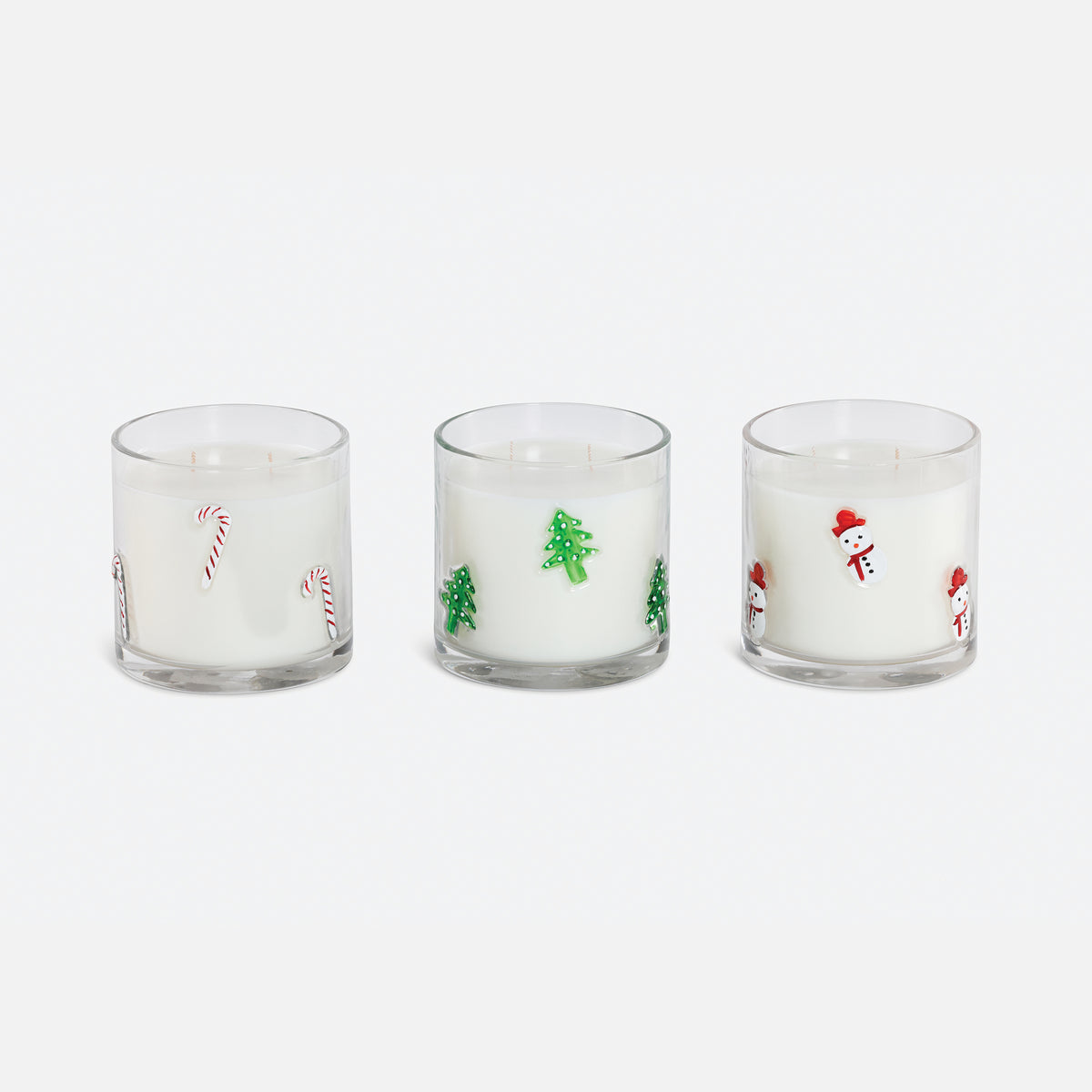 Christmas Scented Candle, Set of 3 Assorted