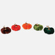 Green & Orange Pumpkins, Set of 5 Assorted