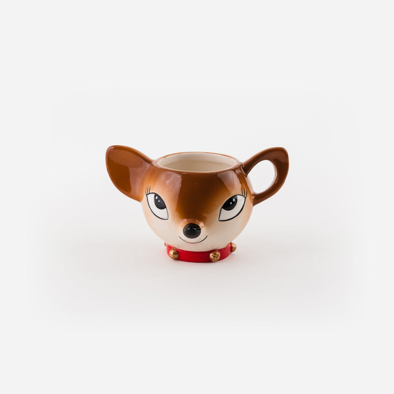 Tinsel Town Deer Mug, Set of 4