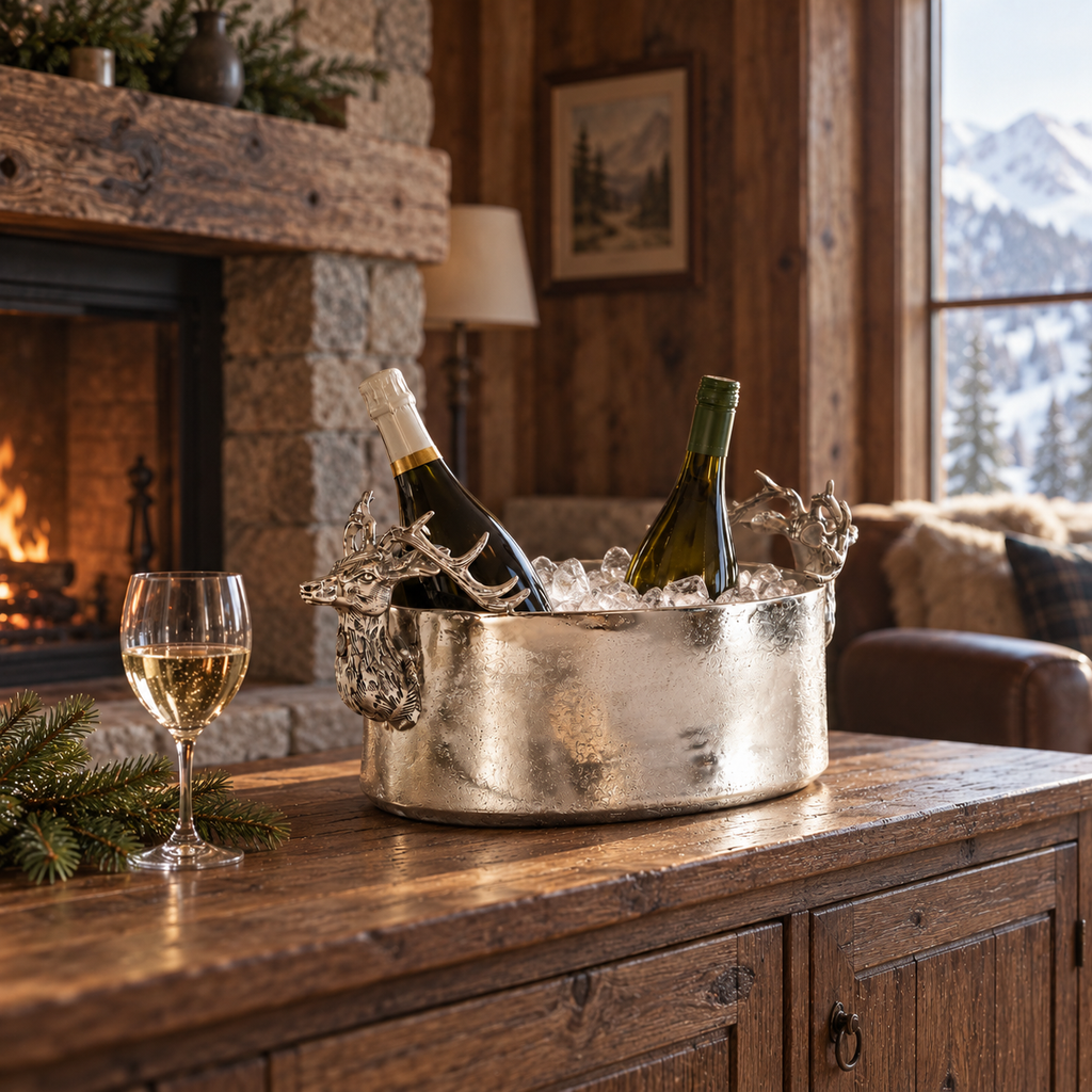 Stag Head Ice Bucket / Wine Cooler