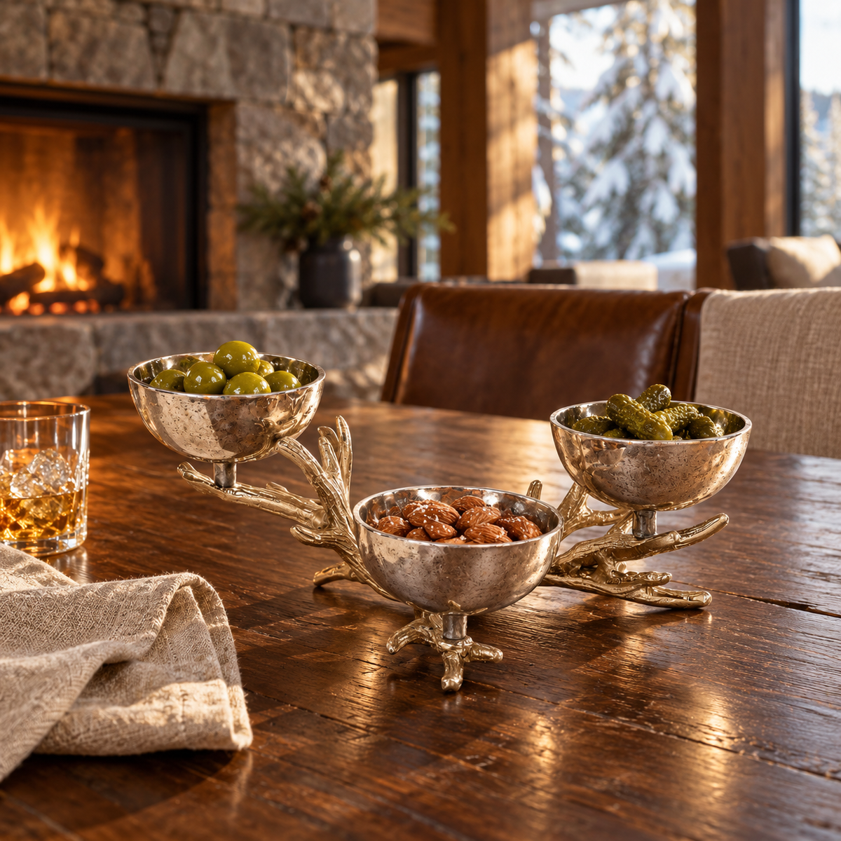 Antler Trio Condiment Bowl