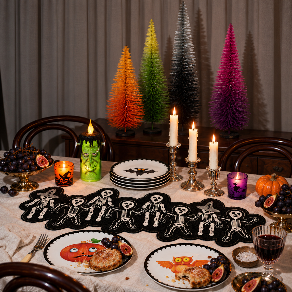Halloween Sisal Tree, Set of 4 Assorted - Large