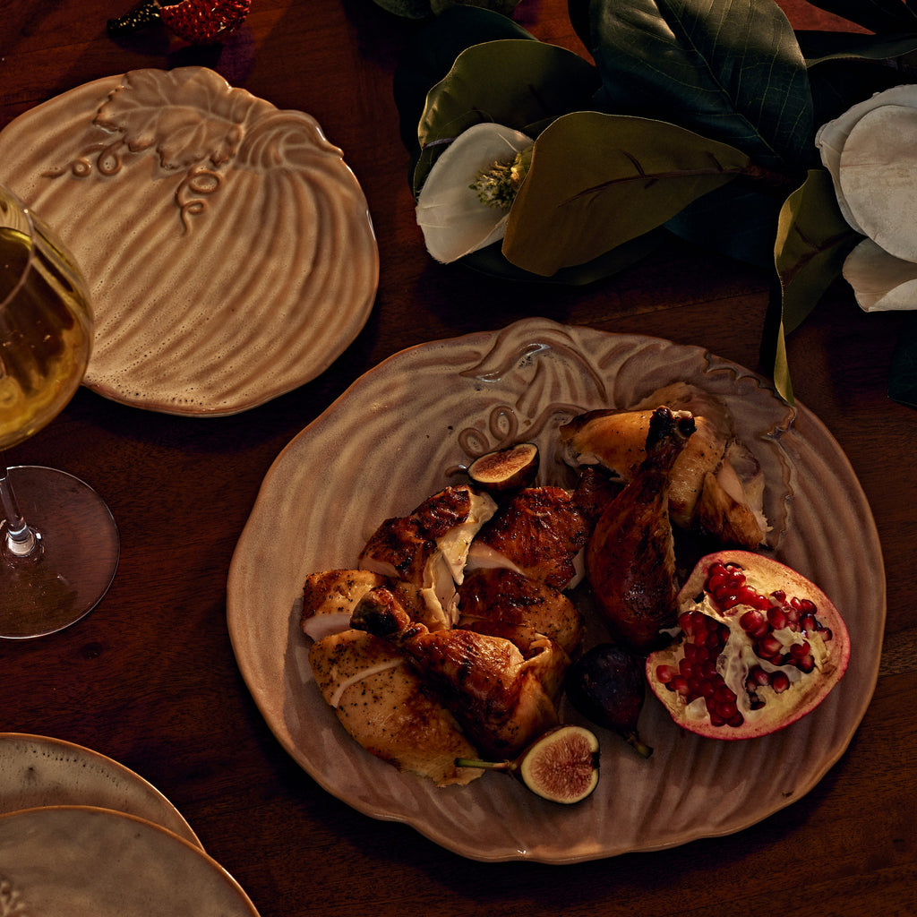 pumpkin plates with chicken