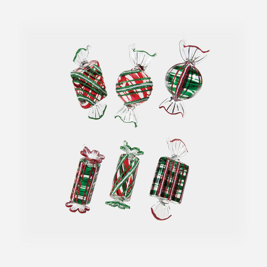 Candy Ornament - Set of 6 Assorted