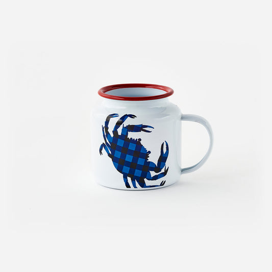 Crab Enamel Mug - Set of 6