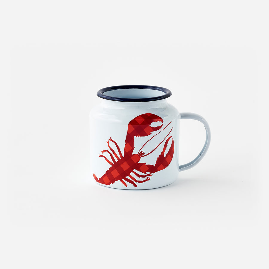 Lobster Enamel Mug - Set of 6