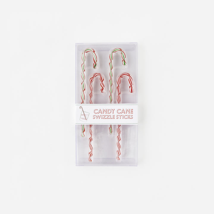 Cocktails with Santa Stir Sticks - Set of 4
