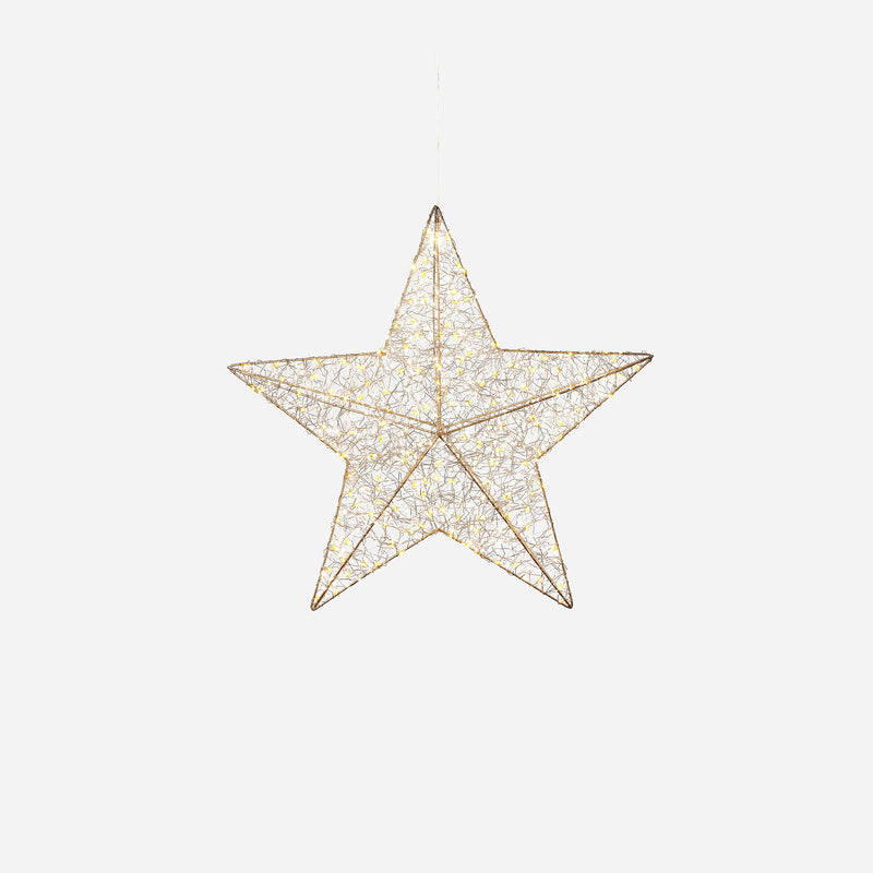 Wire Frame Lit Star with Adapter