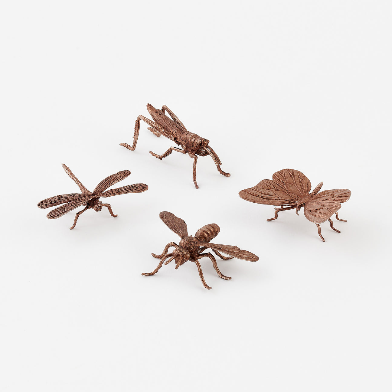 Bronze Bug, Set of 4 Assorted