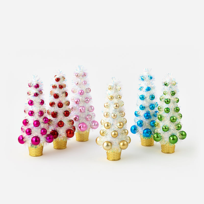 Colorful Iridescent Tree, Set of 6 Assorted