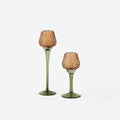 Pinecone Pedestal Votive Holders, Set of 2