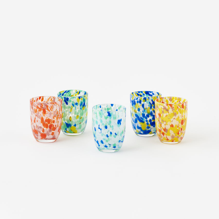 Terrazzo Spotted Tumbler - Set of 5 Assorted
