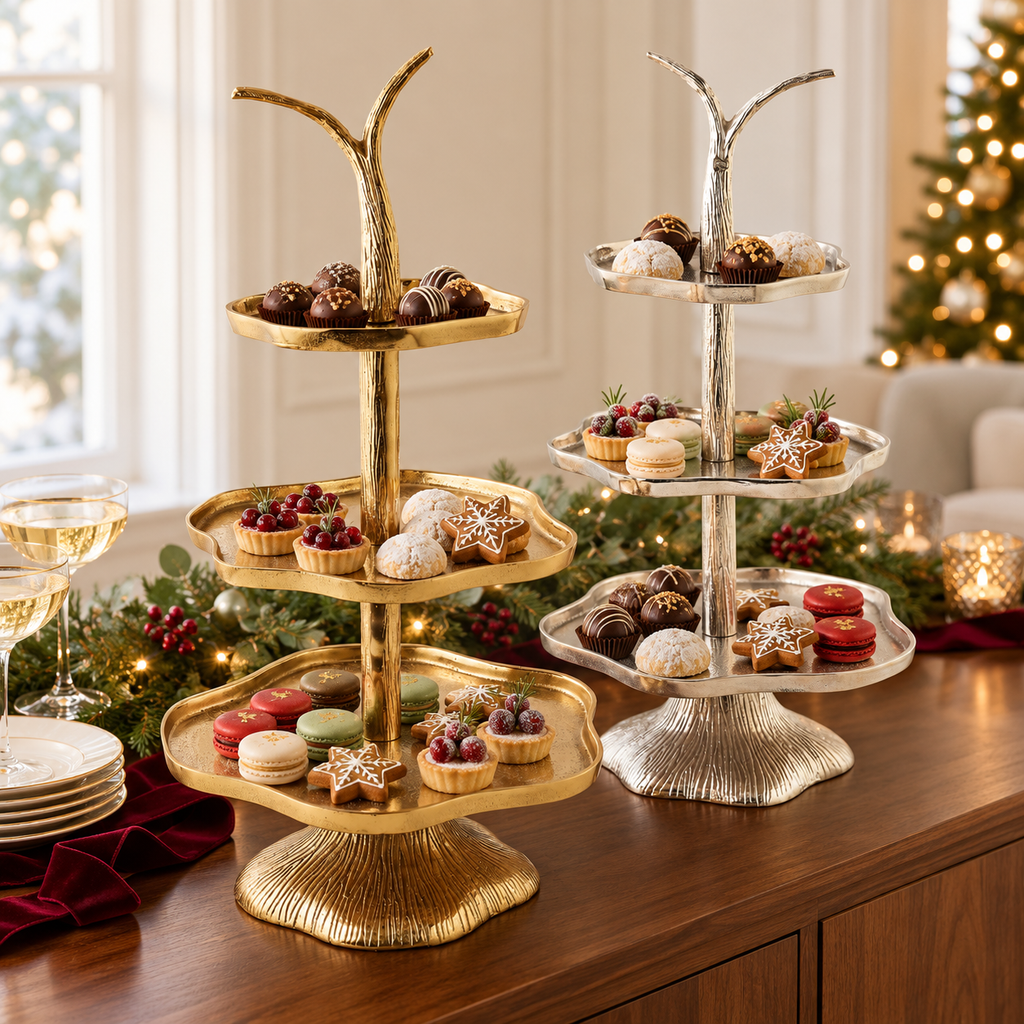 Three-Tier Stand, Set of 2 Assorted Colors