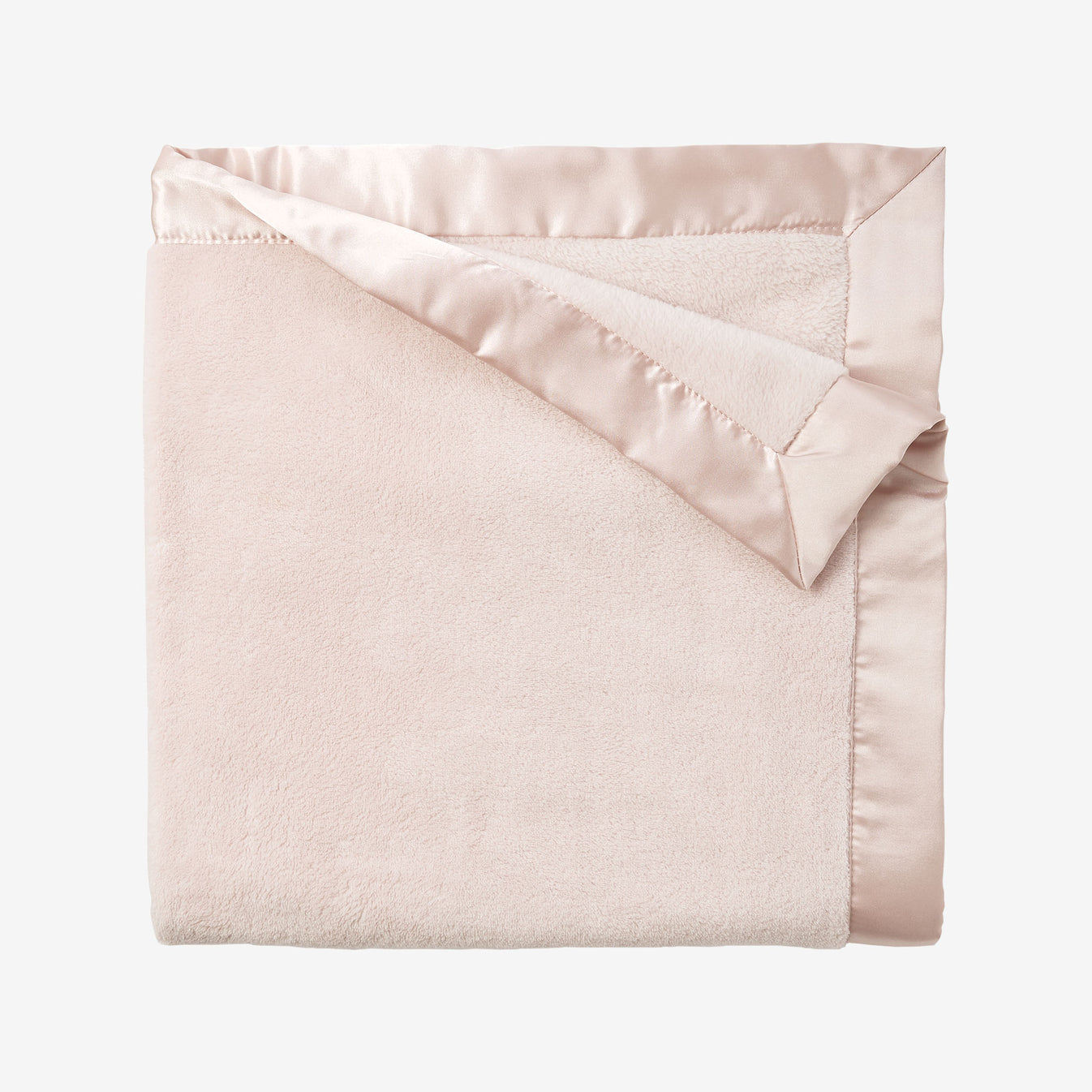 Baby Blanket - Pink Fleece w/Satin Trim