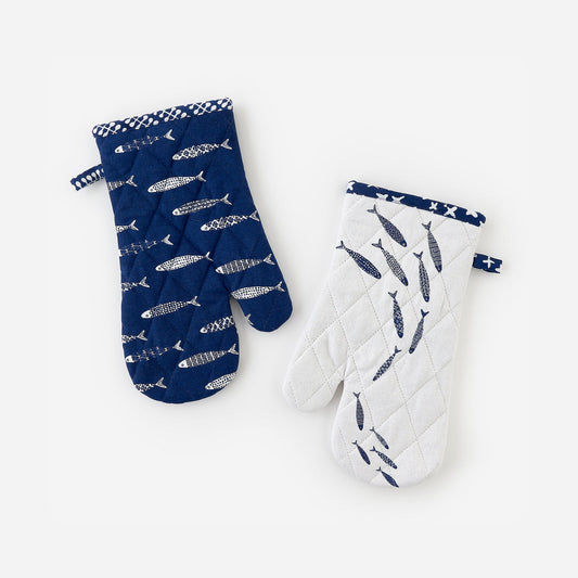 School of Fish Oven Mitt, Set of 2 Assorted