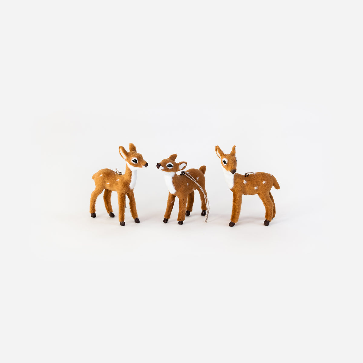 Reindeer Ornament, Set of 3 Assorted