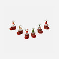 Santa Boot Water Globe Ornament, Set of 6 Assorted