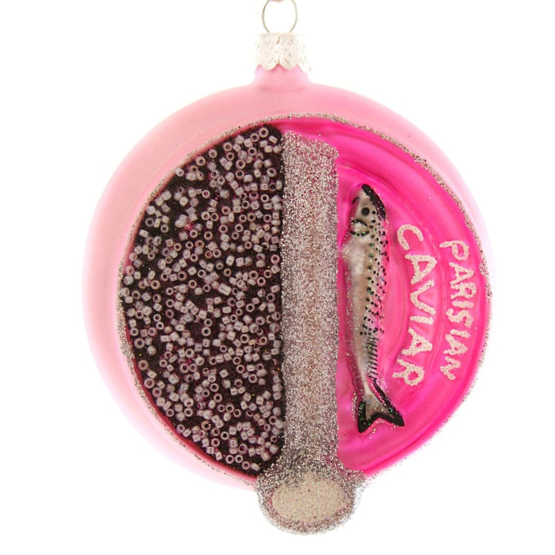 Glitter Caviar Can Ornament