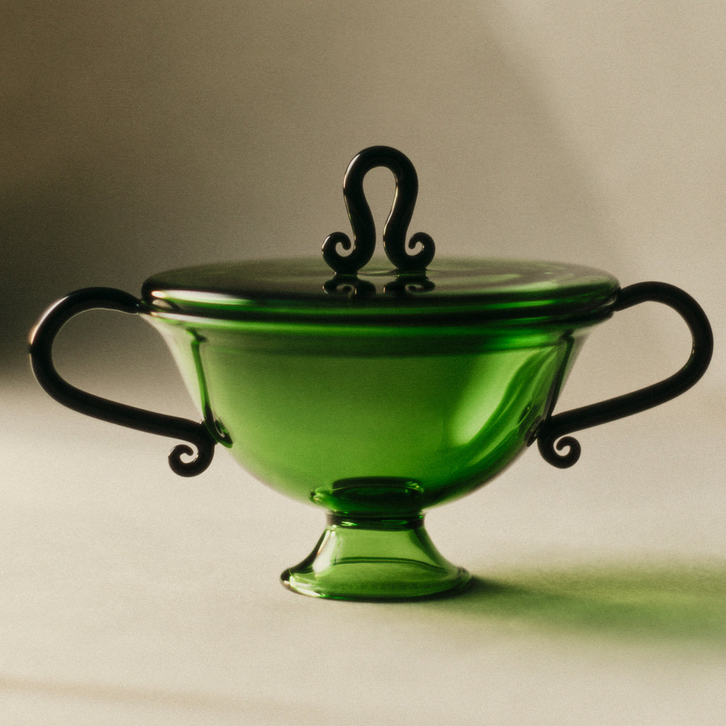 Preserves Jar, Green/Black