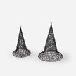 Lit Wire Frame Witch Hat - Set of 2 Assorted