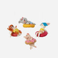 Tubing Animal Ornament, Set of 4 Assorted
