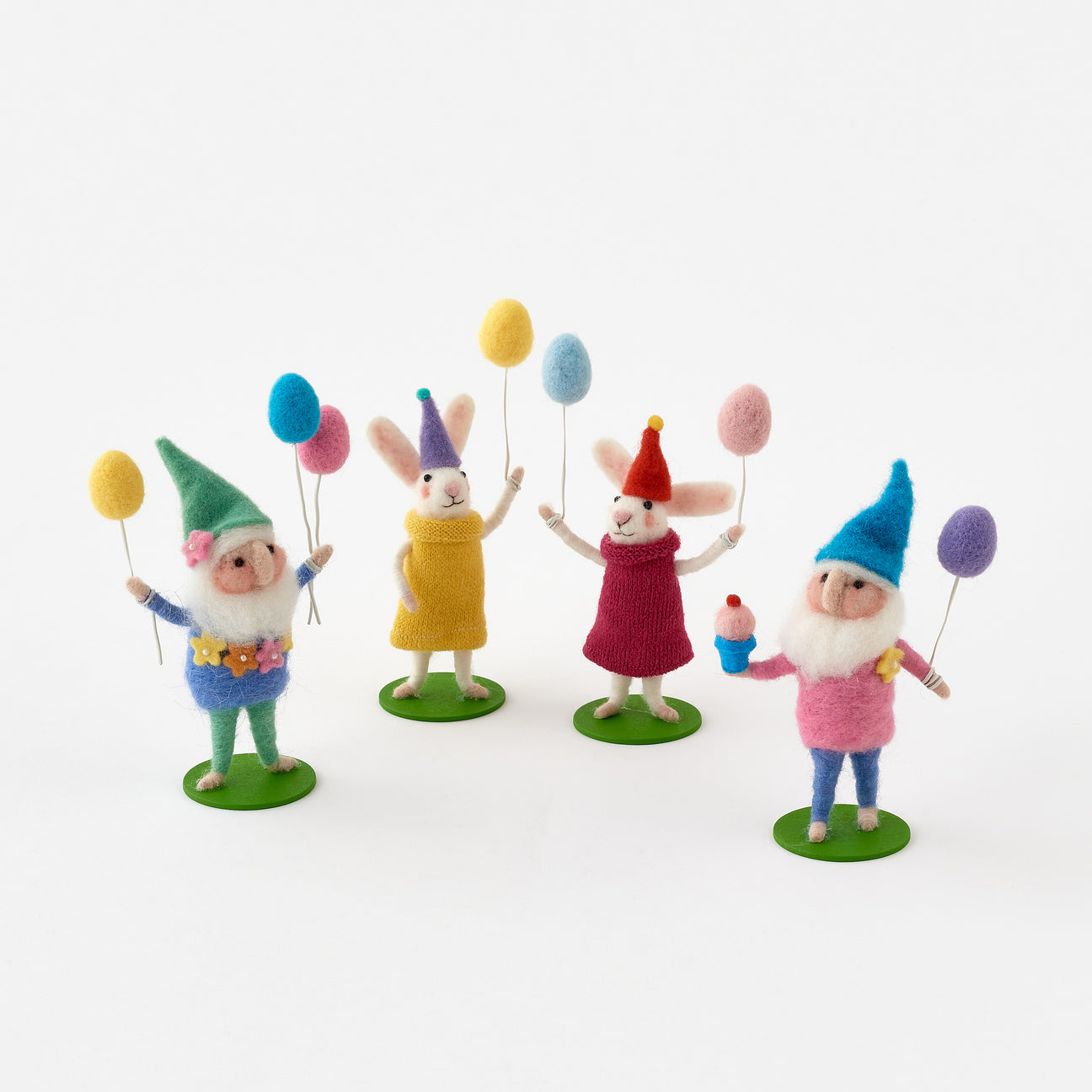 Birthday Friends, Set of 4 Assorted