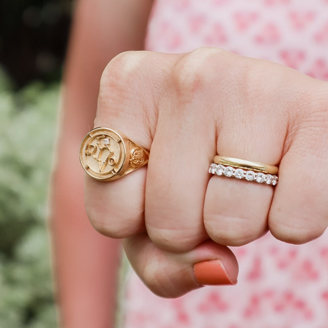 Vintage 14k Leo Ring Sz 8.75